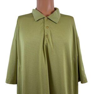 Nike Golf Polo Shirt Mens Size 2XL Green Fit Dry Performance Textured